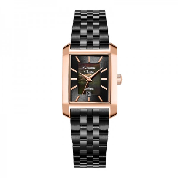 Alexandre Christie AC 8706 Rosegold Black Lady LDBBRMA Alexandre Christie AC 8706 Rosegold Black Lady LDBBRMA